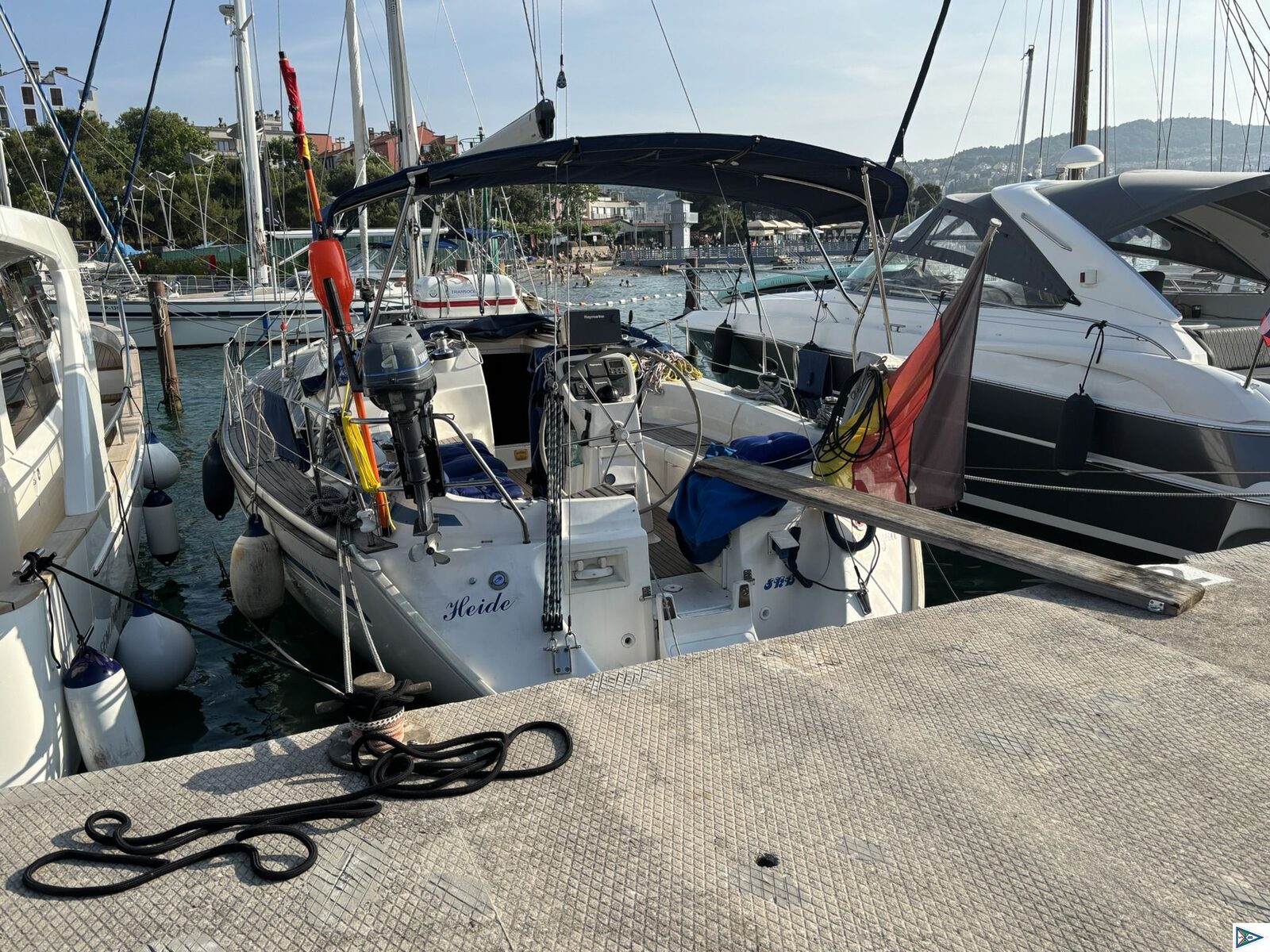 Die HEIDE-WITZKA ist im Mittelmeer