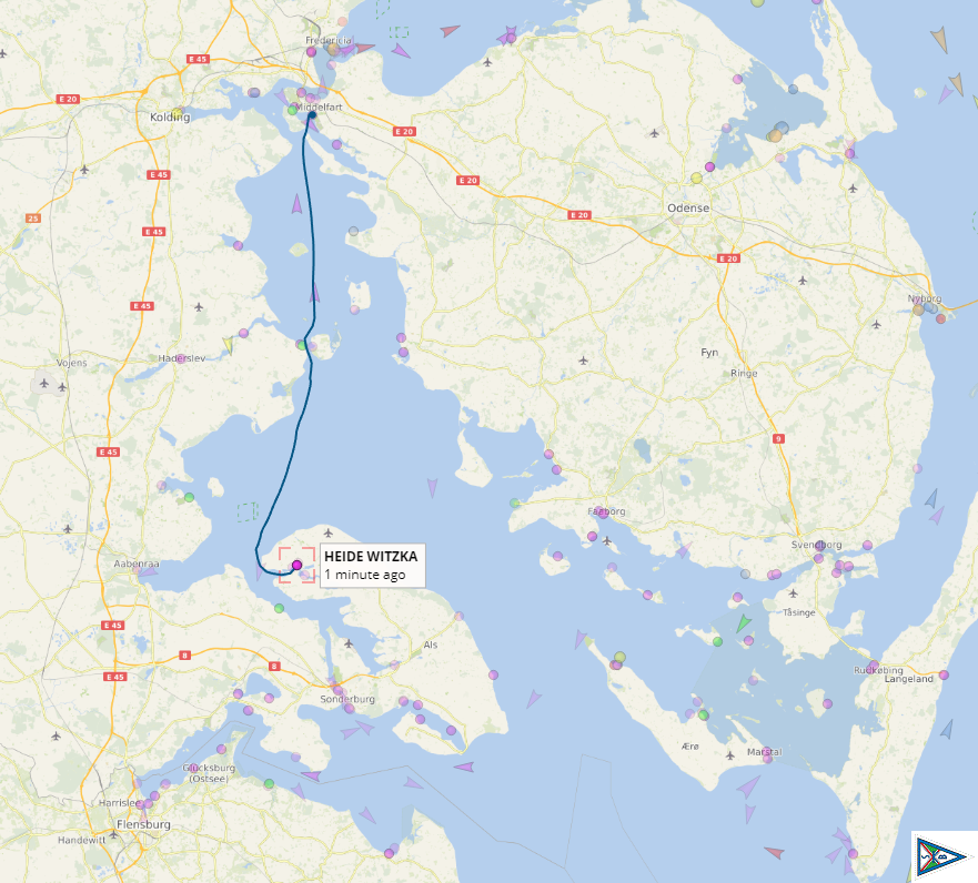 Von Middelfart bis in die Dyvik-Bucht