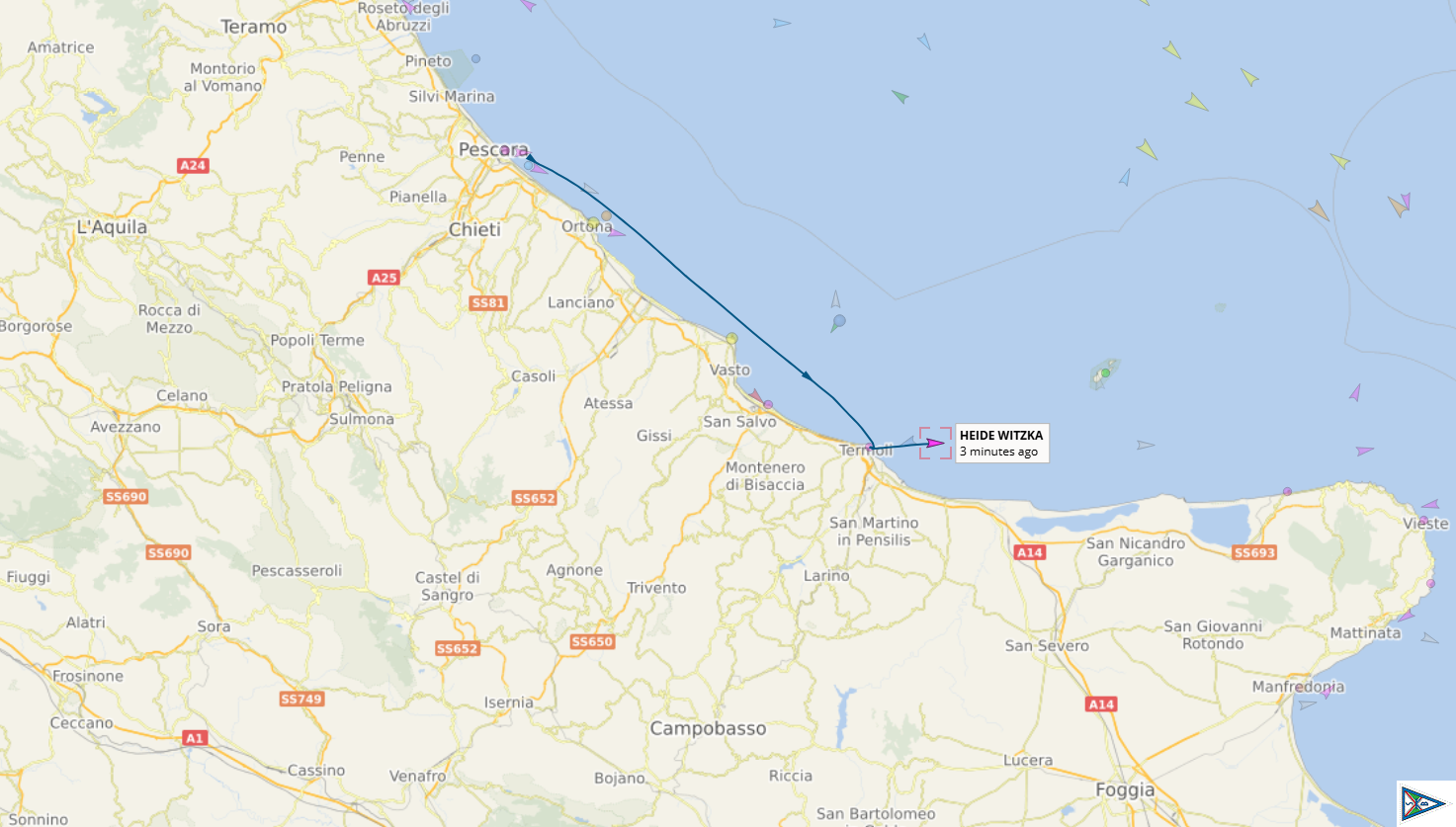Von Pescara nach Termoli und weiter